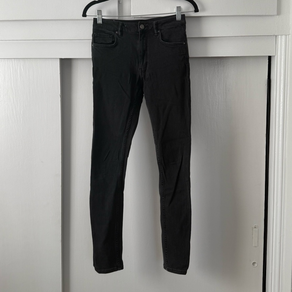 AllSaints Womens "Stilt" Black Straight Leg Jeans